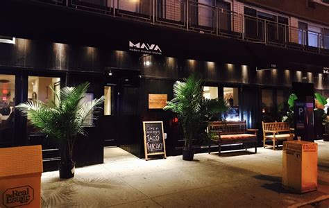 Maya restaurant ny - 12 oz Pepper Crusted NY Strip (gf) red wine demi glace $ 39 $ 28 Pan Seared Rainbow Trout (gf) caper brown butter $ 28 $ 28 ... 434 979-6292 (MAYA) HOURS. Open Monday - Saturday, Closed Monday First seating at 4:30, last seating at 9:00 pm.